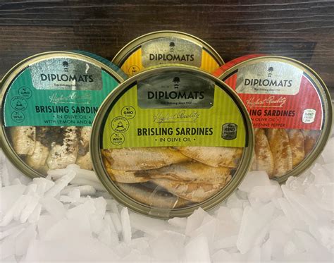 brisling sardines in olive oil.